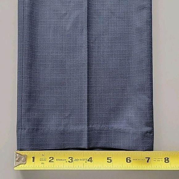 Kenneth Cole Reaction Mens Size 34x32 Flex Waistband Stretch Slim Fit Pants Blue - Picture 11 of 11